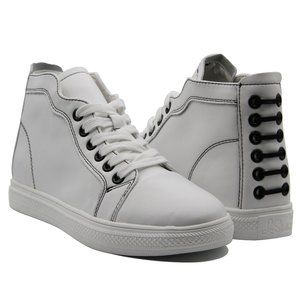 White High-Top Women's Sneakers